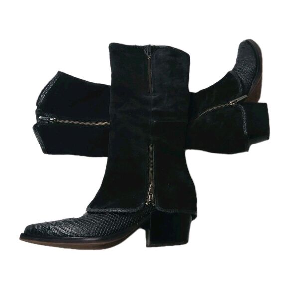 DONALD PLINER Kaydence Tall Black Boots Women's Size 9 M Knee High Retail $428 - Picture 7 of 11